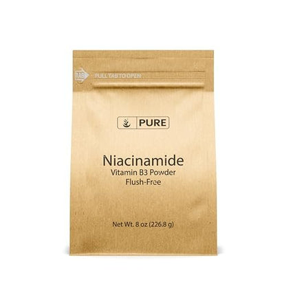 PURE ORIGINAL INGREDIENTS Niacinamid (8 Unzen) – Flush-freies Vitamin B3 Pulver, Nahrungsergänzungsmittel