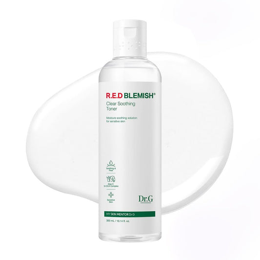 Dr. G R.E.D. Blemish Clear Soothing Toner – Beruhigender Toner für strahlende Haut, mit AHA, BHA & Centella Asiatica, 300 ml