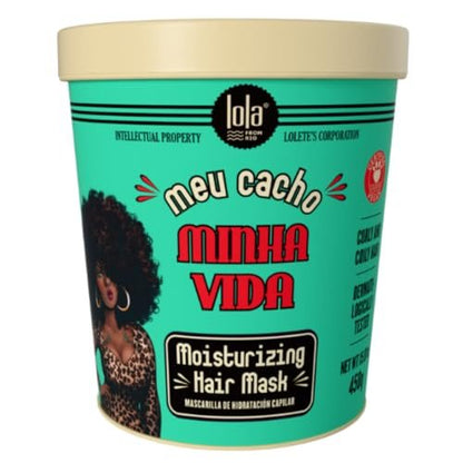 Lola From Rio Meu Cacho Minha Vida - Feuchtigkeitsspendende Haarmaske für trockenes, geschädigtes Lockenhaar - Repariert, Hydratisiert und Pflegt Tiefenwirksam - 470 ml