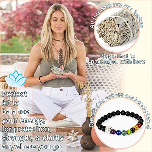Weißer Salbei Smudging Set – Anfänger-Kit mit Anleitung & Segnungen