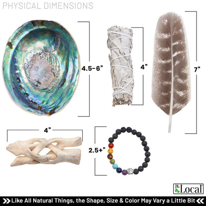 Weißer Salbei Smudging Set – Anfänger-Kit mit Anleitung & Segnungen