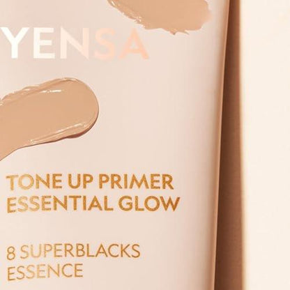 YENSA Tone Up Essential Glow Primer – Aufhellender & verschönernder Make-up Primer mit Superfood-Inhaltsstoffen, minimiert Poren, satinierter Schimmer, 30 ml