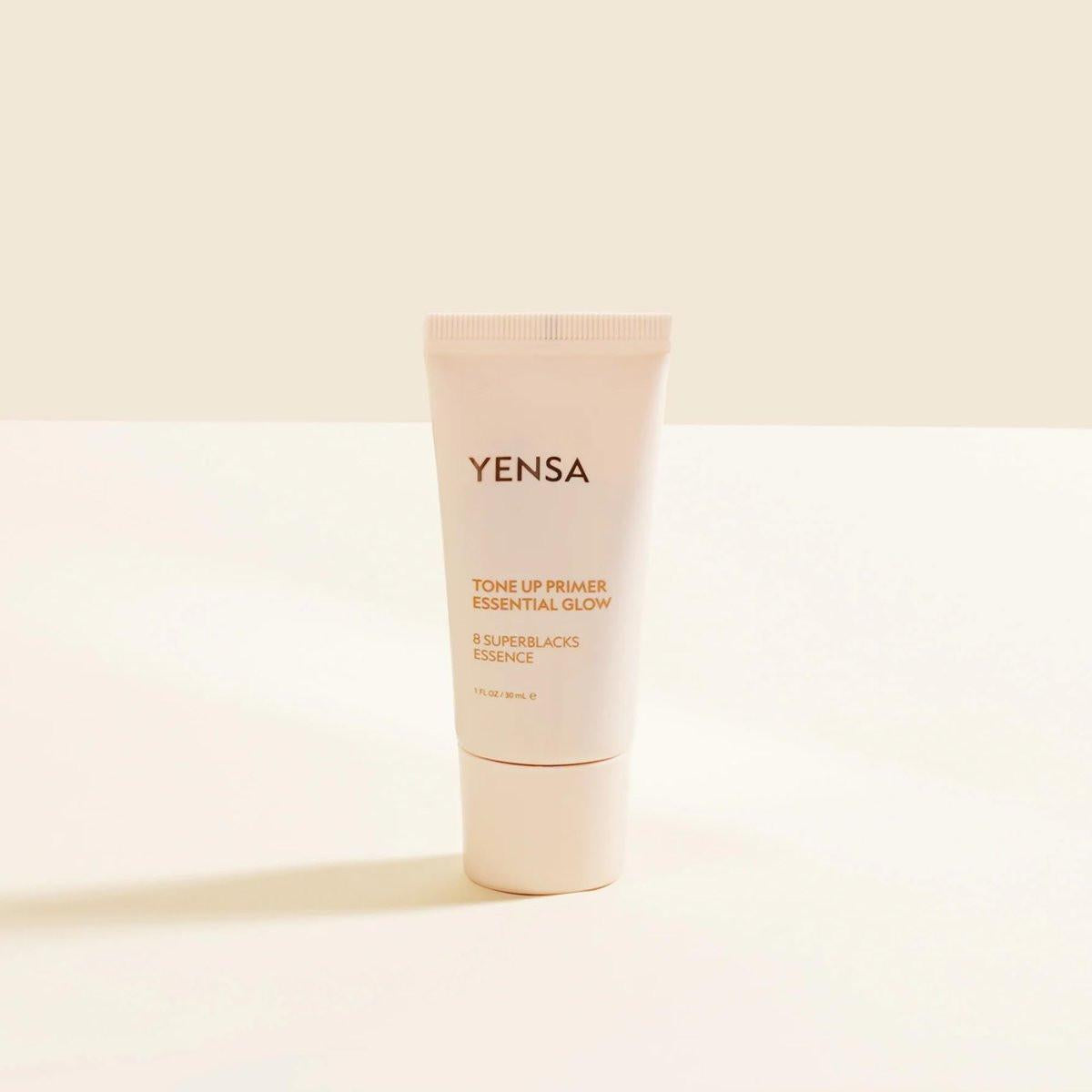 YENSA Tone Up Essential Glow Primer – Aufhellender & verschönernder Make-up Primer mit Superfood-Inhaltsstoffen, minimiert Poren, satinierter Schimmer, 30 ml