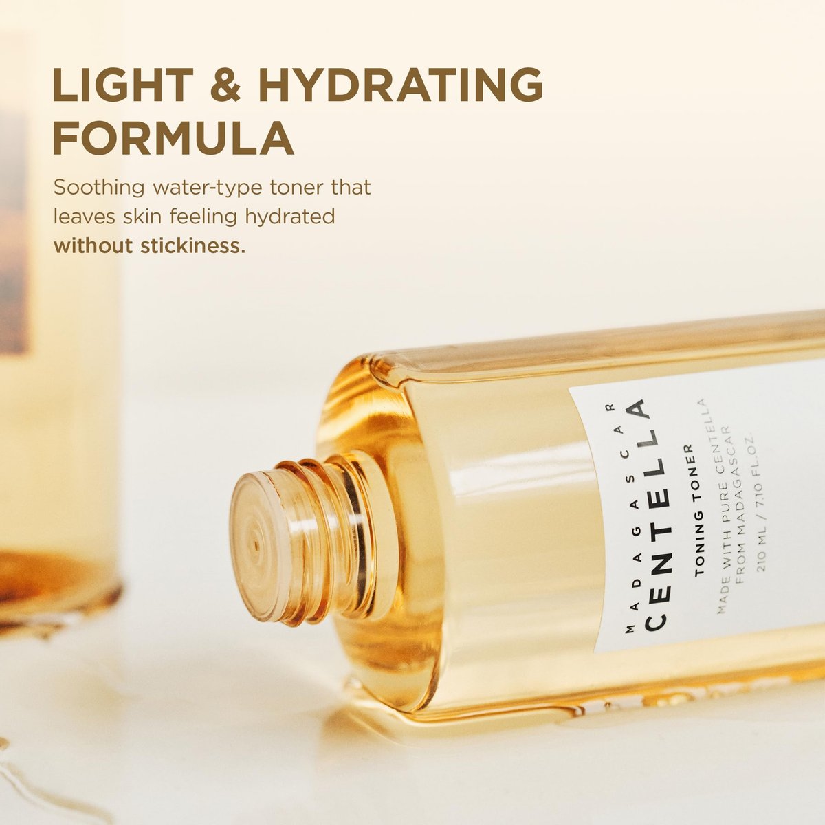 SKIN1004 Centella Toning Toner 400 ml – Feuchtigkeitsspendender Gesichtstoner mit Madagaskar Centella Asiatica & Hyaluronsäure, PHA Peeling, Koreanische Hautpflege