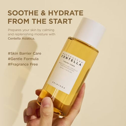 SKIN1004 Centella Toning Toner 400 ml – Feuchtigkeitsspendender Gesichtstoner mit Madagaskar Centella Asiatica & Hyaluronsäure, PHA Peeling, Koreanische Hautpflege