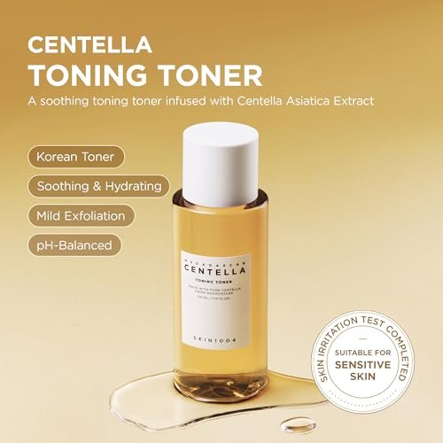 SKIN1004 Centella Toning Toner 400 ml – Feuchtigkeitsspendender Gesichtstoner mit Madagaskar Centella Asiatica & Hyaluronsäure, PHA Peeling, Koreanische Hautpflege