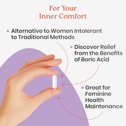 NewLife Naturals Borsäure-Zäpfchen für Frauen – 600 mg NF-Qualität Borsäurepulver, Vaginalgeruch & pH-Gleichgewicht, Vaginalzäpfchen, Hergestellt in den USA, 30 Stück