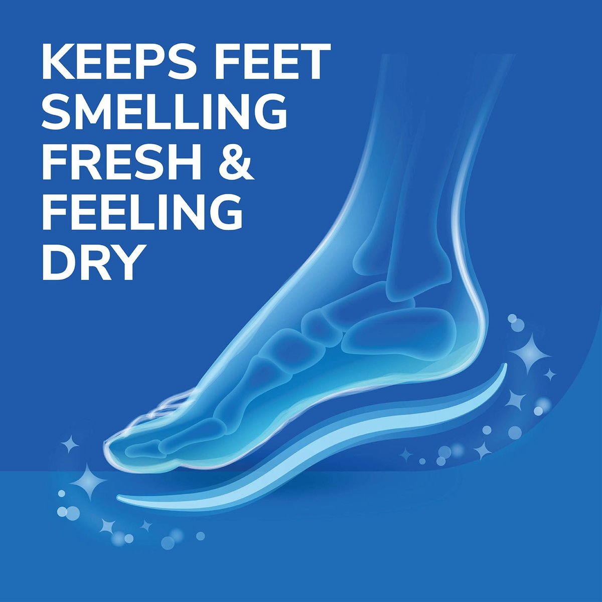 Dr. Scholl's® Stay Odor-Free & Dry Comfort Einlegesohlen mit Odor-X®, Unisex, 1 Paar, Zuschneidbar für Herrenschuhgrößen (7-13) und Damenschuhgrößen (5-10)