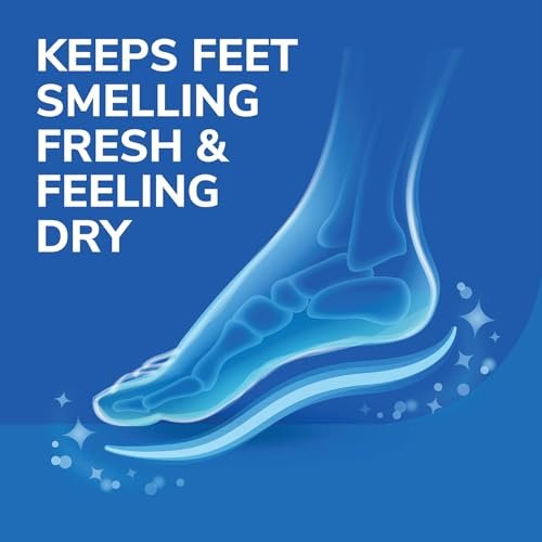 Dr. Scholl's® Stay Odor-Free & Dry Comfort Einlegesohlen mit Odor-X®, Unisex, 1 Paar, Zuschneidbar für Herrenschuhgrößen (7-13) und Damenschuhgrößen (5-10)