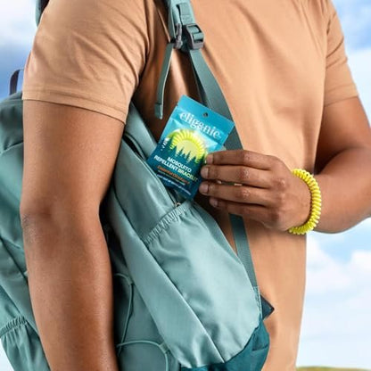 Cliganic 20er Pack Mückenabwehr-Armbänder für Erwachsene & Kinder – Natürliche DEET-freie Bänder, einzeln verpackt