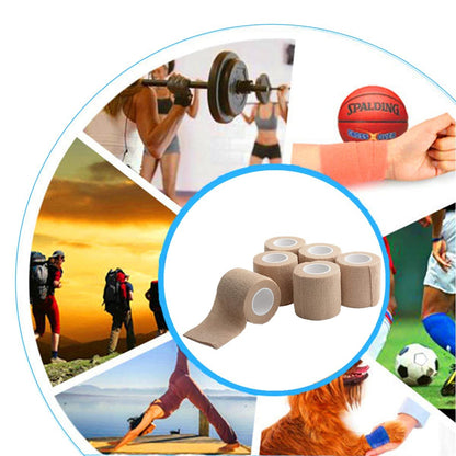 12er-Pack 2" x 5 Yards Selbstklebende Elastische Bandage – Hautfarben, First Aid & Sport