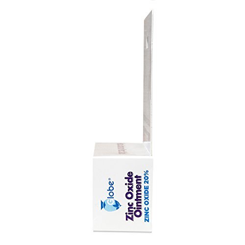 (2er-Pack) Globe Zinkoxid-Salbe 20%, 2 Unzen Tube (insgesamt 4 oz) Fortschrittlicher Hautschutz, für Windelausschlag, Linderung von Giftefeu, -sumach & -eiche, schützt vor Nässe und wunder Haut