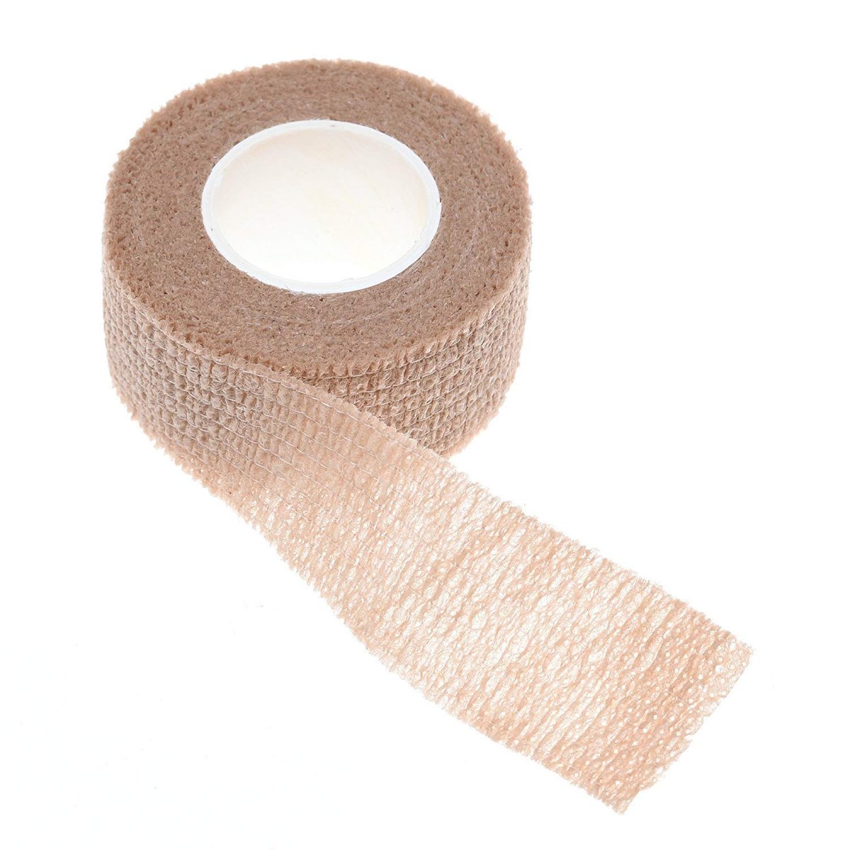 Selbstklebende elastische Bandage - Packung mit 8 Rollen 2,5 cm x 4,5 m dehnbarer selbsthaftender Kohäsionswickelverband Erste-Hilfe-Tape für Sport, Handgelenk, Knöchel (Hautfarben)