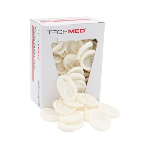 Dukal TEC 4404XL Tech-Med Nitril-Fingerling, X-Large, 0,08 mm Stärke (Pack mit 144 Stück)