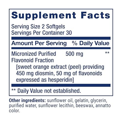 Life Extension Youthful Legs – Venenunterstützung & Durchblutung, mit Diosmin und Orangenblütenextrakt, 60 Softgels