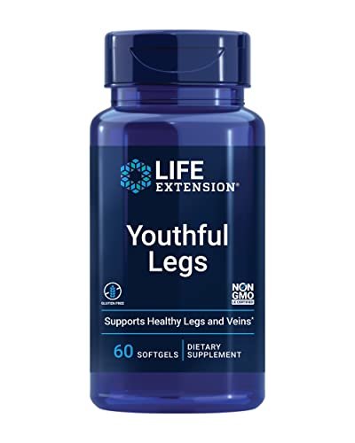 Life Extension Youthful Legs – Venenunterstützung & Durchblutung, mit Diosmin und Orangenblütenextrakt, 60 Softgels