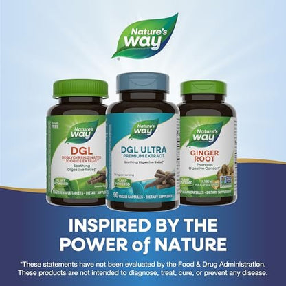 Nature’s Way Premium Extract DGL Ultra Extra Starke Verdauungsunterstützung*, 90 Kapseln