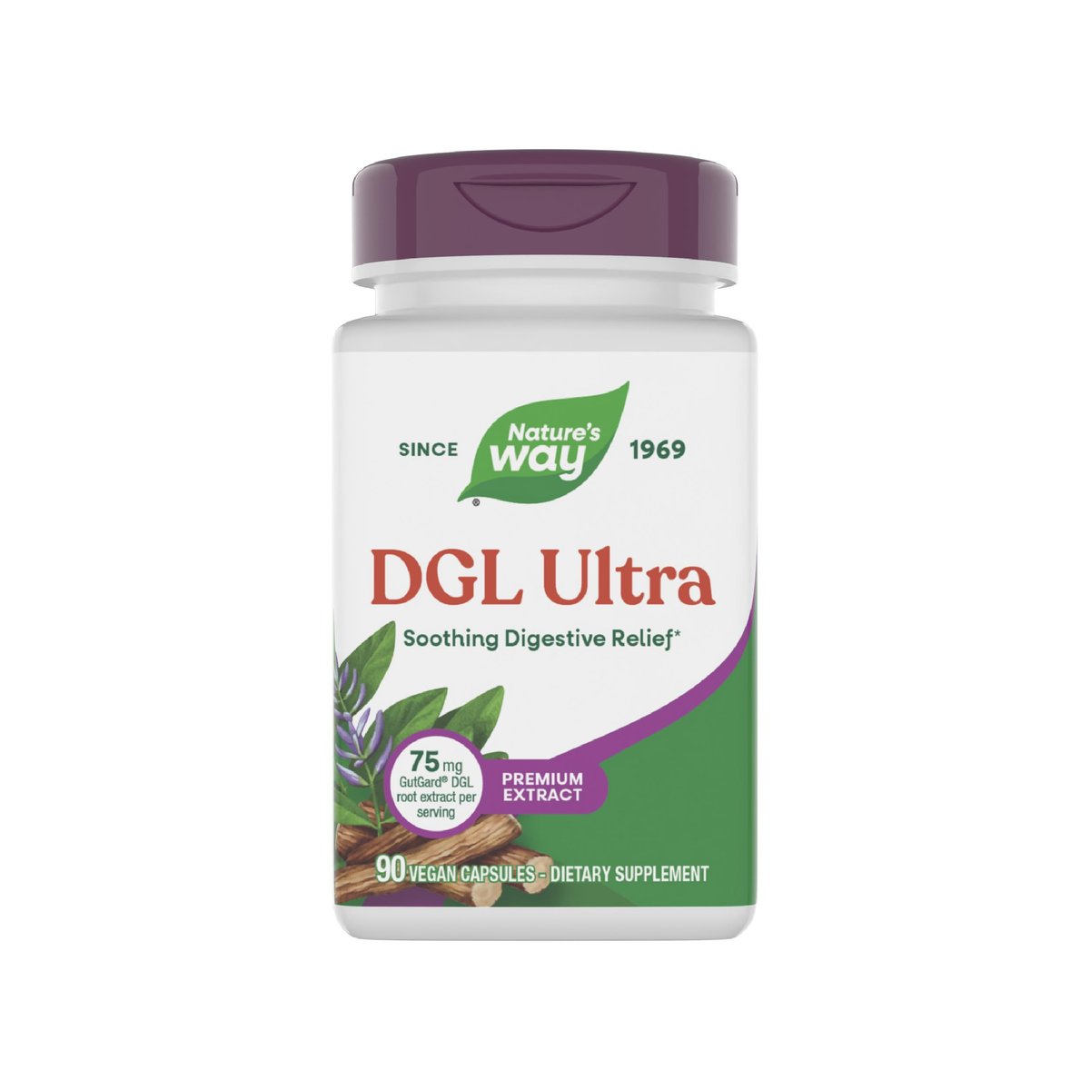 Nature’s Way Premium Extract DGL Ultra Extra Starke Verdauungsunterstützung*, 90 Kapseln