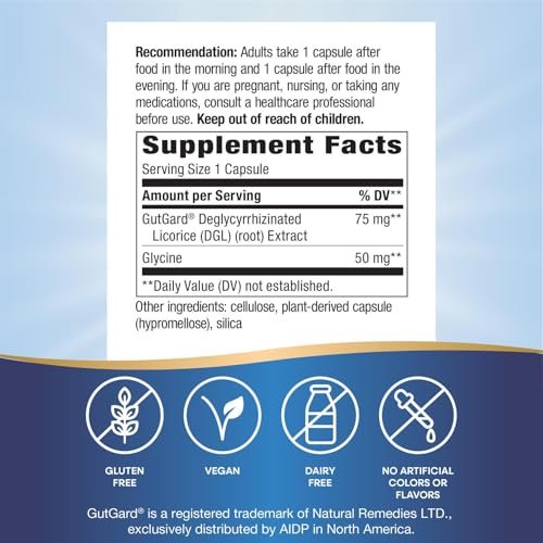 Nature’s Way Premium Extract DGL Ultra Extra Starke Verdauungsunterstützung*, 90 Kapseln