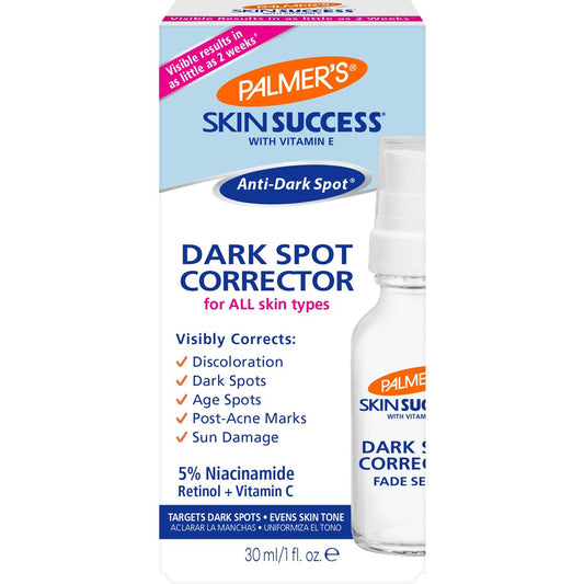 Palmer's Skin Success Dark Spot Corrector Fade Serum mit Vitamin E und Niacinamid – Reduziert dunkle Flecken und Verfärbungen, Gesichtsserum für ungleichmäßigen Hautton, 30 ml