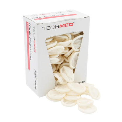Dukal TEC 4404L Tech-Med Nitril-Fingerling, Größe Large, 0,08 mm Dicke (144 Stück)