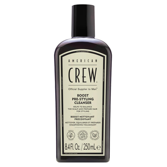 AMERICAN CREW Pre Styler Boost Shampoo für feines & dünner werdendes Haar – Volumen, Lift & Glanz – vegan – 250 ml