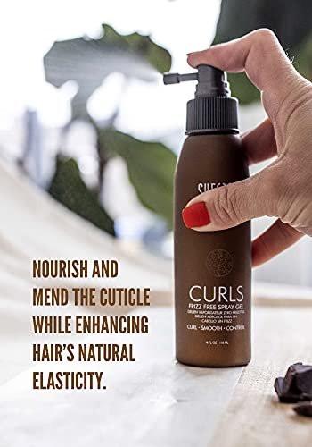 SURFACE Hair Curl Frizz Free Spray Gel – Leichter Halt mit Kakaobutter und Babassuöl für lockiges oder glattes Haar, 118 ml