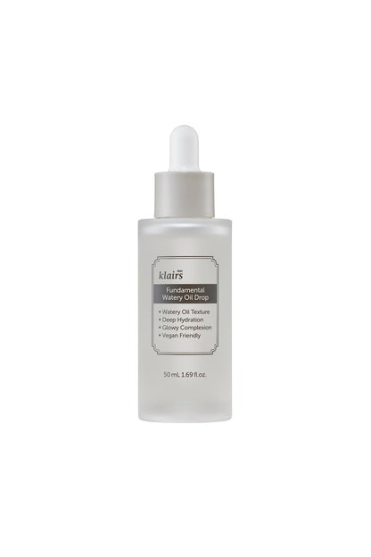 DearKlairs Fundamental Watery Oil Drop – Wasserbasiertes Serum mit reichhaltiger Feuchtigkeit, Gesichtsöl, 1,69 Fl Oz
