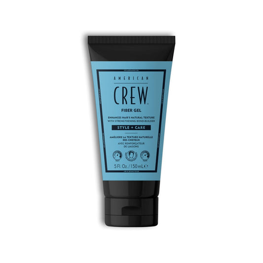 AMERICAN CREW Fiber Gel Hybrid Styling Gel für Männer, mittlerer Halt, natürlicher Glanz, 150 ml