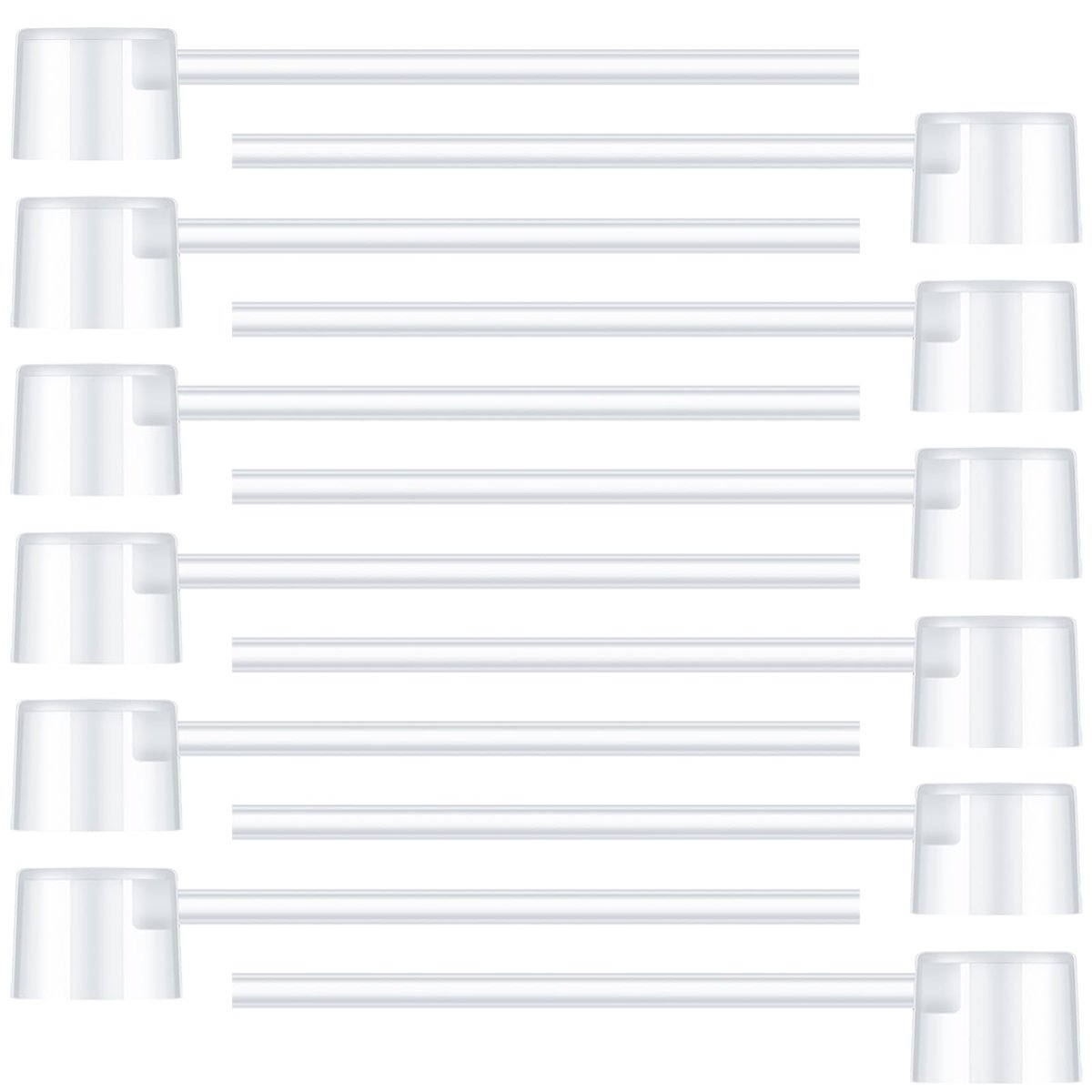 Honoson 24 Stücke Parfüm-Nachfüllpumpe, Kosmetik-Dispenser-Transferwerkzeug für Reise-Nachfüllflasche, transparent