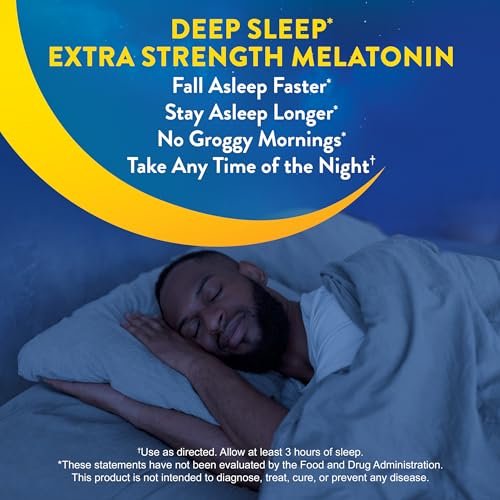 MidNite Deep Sleep Extra Strength – 10 mg Melatonin Gummis für Erwachsene, nicht gewöhnungsbildend, pflanzliches Nahrungsergänzungsmittel, glutenfrei, laktosefrei, vegetarisch, 36 Stück