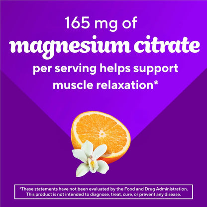 Vitafusion Magnesium Gummis – Nahrungsergänzung für innere Ruhe, tropischer Zitrusgeschmack, 60 Gummis