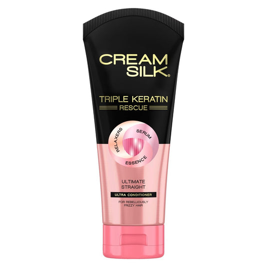 CREAMSILK Triple Keratin Rescue Conditioner 11,5 Fl Oz - Tiefenpflege für geschädigtes Haar