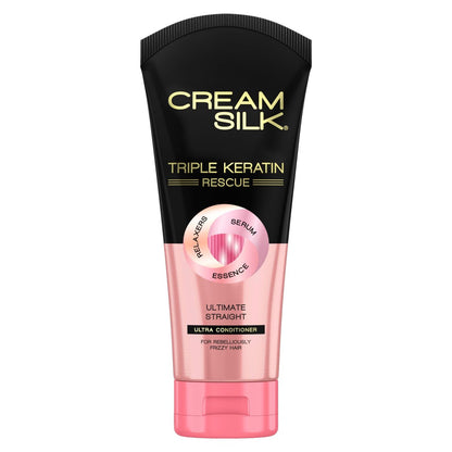 CREAMSILK Triple Keratin Rescue Conditioner 11,5 Fl Oz - Tiefenpflege für geschädigtes Haar