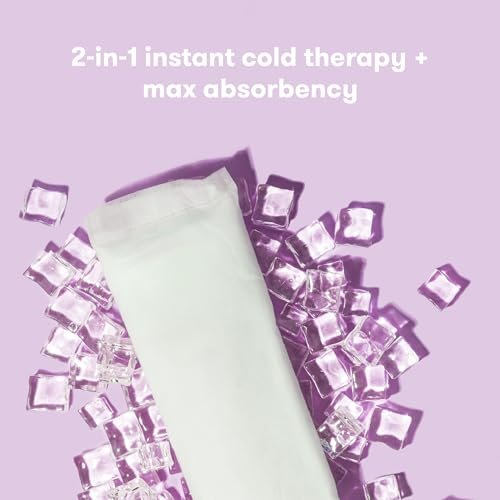 Frida Mom 2-in-1 Wochenbett-Pads, saugfähige Perineal-Eis-Maxi-Pads, sofortige Kältetherapie und Mutterschaftspad in einem, 8 Stück