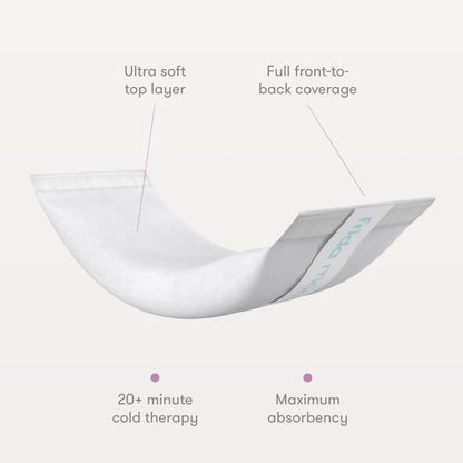 Frida Mom 2-in-1 Wochenbett-Pads, saugfähige Perineal-Eis-Maxi-Pads, sofortige Kältetherapie und Mutterschaftspad in einem, 8 Stück