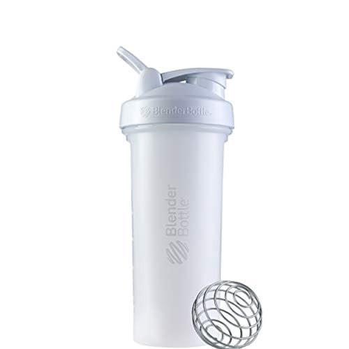 BlenderBottle Classic V2 Shaker-Flasche – Perfekt für Proteinshakes & Pre-Workout, 28 Unzen, Weiß