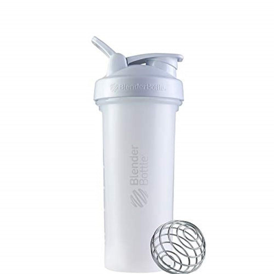 BlenderBottle Classic V2 Shaker-Flasche – Perfekt für Proteinshakes & Pre-Workout, 28 Unzen, Weiß