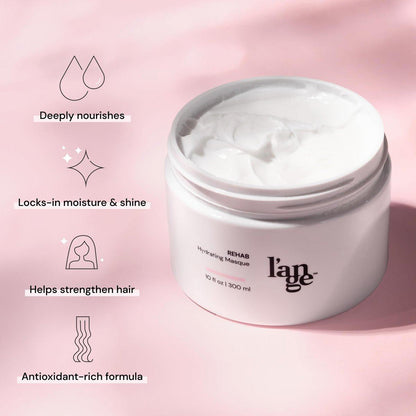 L'ANGE HAIR Rehab Hydrating Masque – Tiefenwirksame Haarmaske für trockenes, geschädigtes Haar mit Keratin – 300 ml