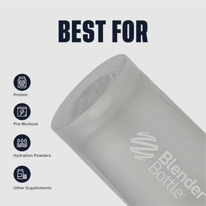 BlenderBottle Classic V2 Shaker Flasche - Perfekt für Proteinshakes und Pre-Workout, 28 Unzen, Kieselgrau