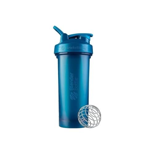 BlenderBottle Classic V2 Shaker Flasche für Proteinshakes und Pre-Workout, 1,3 Liter, Ocean Blue