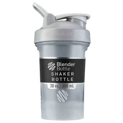 BlenderBottle Classic V2 Shaker-Flasche – 20 Unzen, Stein Grau – Perfekt für Proteinshakes und Pre-Workout