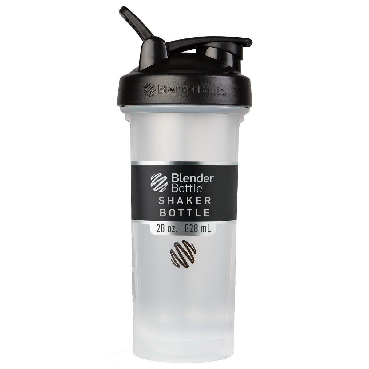 BlenderBottle Classic V2 Shaker-Flasche – 28 Unzen, Durchsichtig/Schwarz, Ideal für Proteinshakes und Pre-Workout