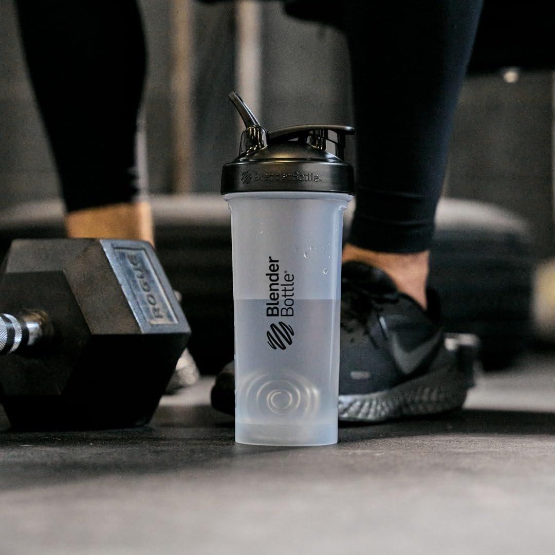 BlenderBottle Classic V2 Shaker-Flasche – 28 Unzen, Durchsichtig/Schwarz, Ideal für Proteinshakes und Pre-Workout