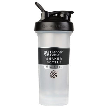 BlenderBottle Classic V2 Shaker-Flasche – 28 Unzen, Durchsichtig/Schwarz, Ideal für Proteinshakes und Pre-Workout