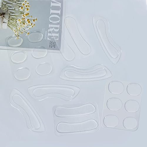 Gel-Fersenpolster für Damen und Herren – 20er Set, klare Fersenkissen für Schuhe