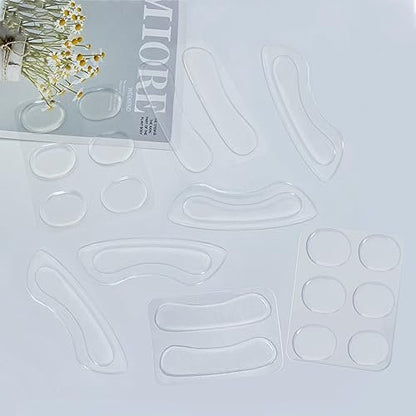 Gel-Fersenpolster für Damen und Herren – 20er Set, klare Fersenkissen für Schuhe