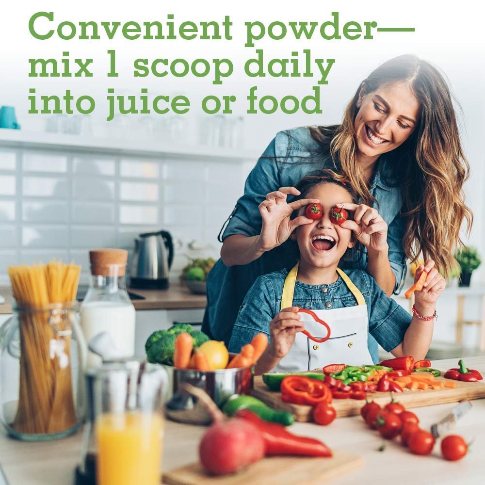 Garden of Life Kids Multivitamin Pulver – Tägliche Vitamine & Mineralien für Kleinkinder & Kinder – Bio Multi-Pulver mit 15 Vitamin C, D3, Zink für gesundes Wachstum – Glutenfrei – 30-Tage-Vorrat