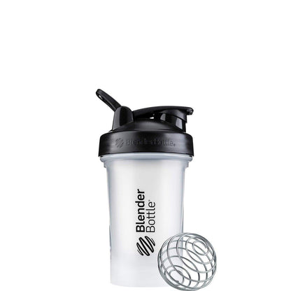 BlenderBottle Classic V2 Shaker-Flasche – 20 Unzen, klar/schwarz – Ideal für Proteinshakes und Pre-Workout