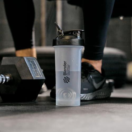 BlenderBottle Classic V2 Shaker-Flasche – 20 Unzen, klar/schwarz – Ideal für Proteinshakes und Pre-Workout